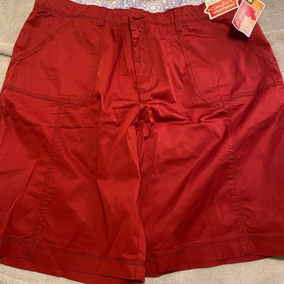 Lee Pants - Lee Men's Deep Red Cargo Shorts